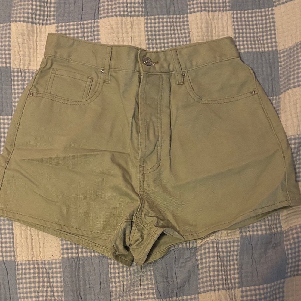 PacSun Sage Green Women's High-Waisted Shorts